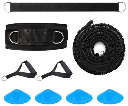 Ycendelion Speed Agility Trainingsgerät, 36,3 kg Widerstandsband-Set zur Verbesserung von Kraft, Kraft, Fokus, Ganzkörpertraining für Fußball, Basketball, Fußball, Tennis, Laufen, Springen