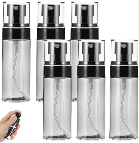 agogue ﻿6 Stück 60ml Sprühflasche Klein Zerstäuber Mini Sprühflasche Kleine Sprühflaschen Zum Befüllen für Parfüm Waschmittel und Shampoo Usw
