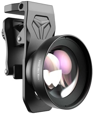 Teleobjetivo macro lente del teléfono, lente macro del teléfono móvil 110Mm lente de la cámara del teleobjetivo con cristal óptico multicapado para la fotografía