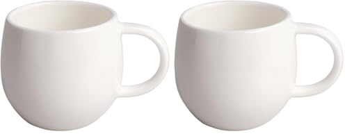 Alessi All-Time Set di 8 Tazzine da caffè di Design in Bone China, Bianco, 4 unità, Confezione da 1
