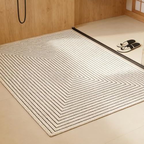 Halkfri duschmatta 60 x 90 cm, halkfri matta, dusch med droppar, snabbtorkande PVC-luffa-badmatta för badkar och fuktiga områden
