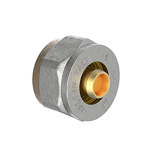 KIRCHHOFF | MSVR | Klemmringverschraubung 16 mm x 1/2 | Aluverbundrohr | für Heizung | Fußbodenheizung | DVGW zertifiziert | Trinkwasser geeignet | Made in Europe