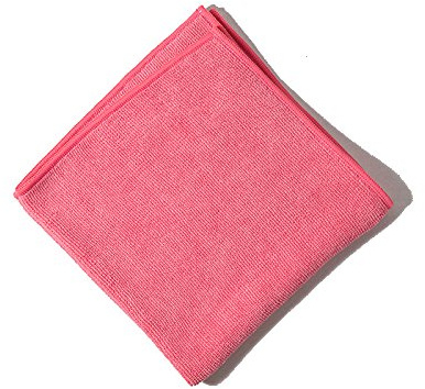 Essecinque Paño de microfibra antibacteriano, color rojo/fucsia, 5 unidades