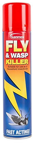 Sanmex International FAST ACTING 300ml Bottle of FLY & WASP KILLER Spray