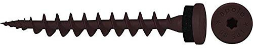 Celo Isolierplattenschrauben IPS 80 - Schraubdübel für die Direktbefestigung in WDVS Dämmstoffschrauben, schokobraun - 50 Stück