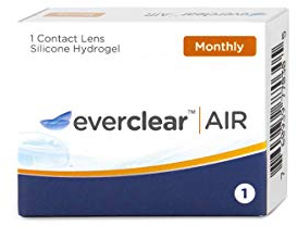 Everclear Air Monatslinsen weich, Silikon-Hydrogel, 3 Stück/BC 8.7 / DIA 14.0 / -0.75 Dioptrien