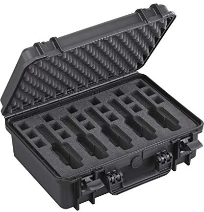 MAX® Hartschalen-Koffer Modell 430 (19 Liter) für 5 Pistolen und 18 Magazine/schwarz, Wasser- und staubdicht