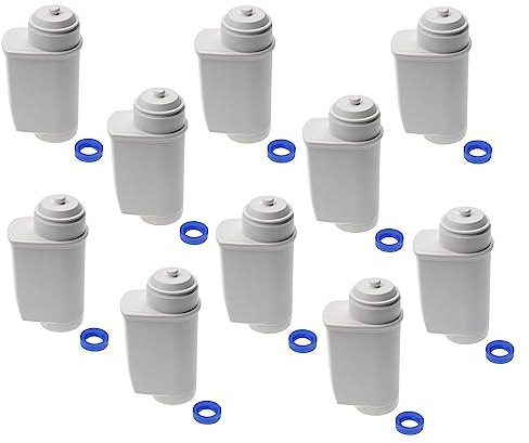 vhbw 10x filtro dell'acqua compatibile con Bosch TCA7xx Series (all) macchina da caffè automatica, macchinetta per espresso - bianco