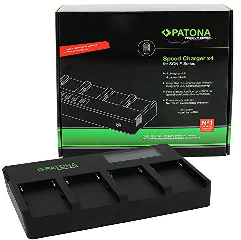 PATONA Premium Turboladdare för Sony F-serie NP-F970 F990 F960 F750 batteri