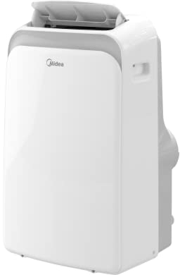 Midea Condizionatore Portatile Mobile Eco 29, 10000 BTU/h-A+, 2,9kW, 33㎡/88m³, 3-in-1 Aria Climatizzatore Portatile, Raffreddamento, Ventilatore, Deumidificazione, 24H Timer, Sleep Mode, Bianco