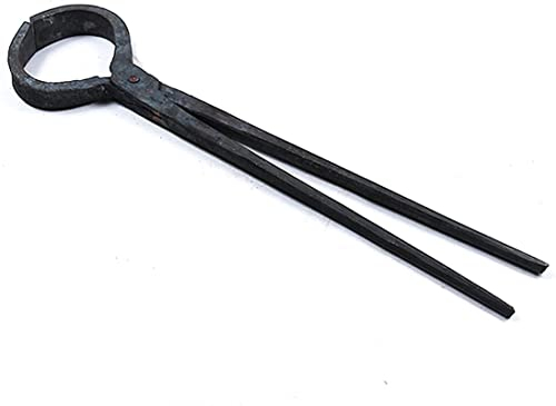 Tenazas de Herrero,Tenaza de forja Ponga de Herrero 440 mm Ponga de Herrero de herrería Redonda de herrería for Herramientas Anvil Vise Forge Blacksmith's Tong For Engineer Blacksmith Forge
