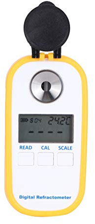 Rifrattometro Digitale Portatile per Miele Misuratore di Concentrazione di Zucchero di Miele Tascabile Portatile 0-90% con Compensazione Automatica della Temperatura E Risparmio Energetico