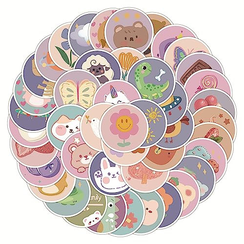 60 Pcs Cartoon Stickers for Kids Teens Adults Boys Girls Gift,Stickers Pack for Laptop,Skateboard,Luggage,Car,Bike, Cup,Computer,Water Bottle Decor,Cartoon Animal Vinyl Waterproof Sticker Decals