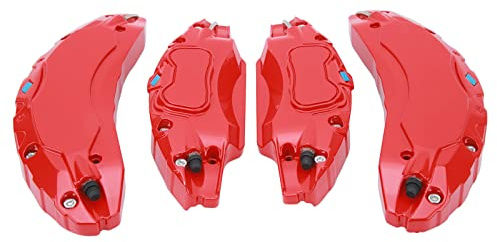 4PCS Bremssattelabdeckung aus Aluminiumlegierung für 2017–2023 18 Zoll 19 Zoll Felgen Bremssattelschutz Sportliches Design Einfache Langlebiger Bremsenschutz