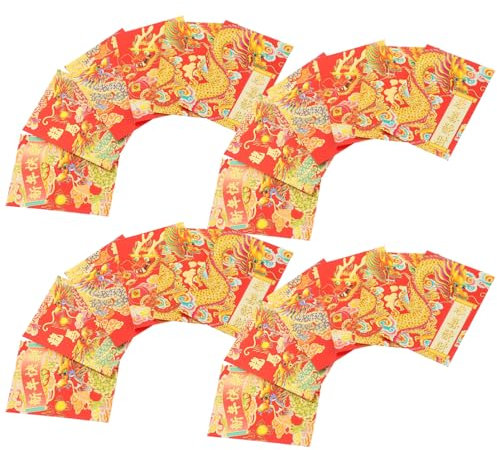 ABOOFAN 30stücke Traditionelle Rote Umschläge Für Chinesisches Neujahr Kreative Designs Mit Glücksmotiven Für Geldgeschenke Und Feste Für Feiern Und Hochzeiten