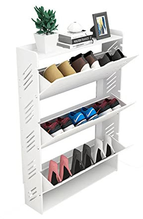 GLigeT Scarpiera scaffali Semplice Ingresso Ultrasottile Tre Bicchieri di Grande capacità Piccola scarpiera Porta di casa scarpiera Foyer Scaffale per scarpiera (Size : L)
