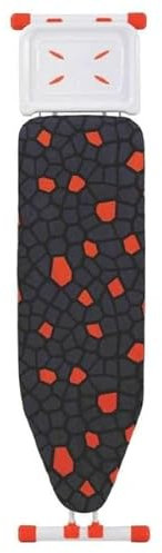 Bügelbrett, Bügeleisen Ablage, Bügelbrettbezug 36X114cm, Höhe 50-80cm, Schwarz