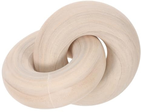 Levemolo Wooden Chain Link Decor Table Runner for Coffee Table Decorative Knot for Boho Style