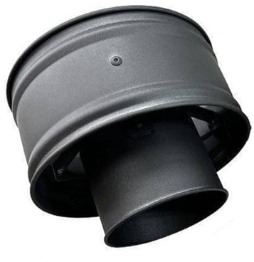 JHDXL Cappello del Camino, Fumaiolo Resistente al Calore, Comignolo Antivento, Tappo Antipioggia per Camino, Copertura del Tetto per Camino Esterno, Tonda per Stufa O Camino(Black)
