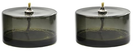 ASIAD 2 Stück Glas Kerzenhalter Glas Öllampe Glas Petroleumlampe Klare Petroleumlampe Petroleum Öllicht Heimlampe Kreative Petroleumlampe Klare Öllampe Öllampen Zubehör,Grün