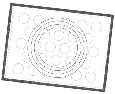 Alipis Tappetino Stendipasta in Silicone Resistente al Calore Antiscivolo e Antiaderente Mat per Impastare e Forno per Pane Pizza e Dolci Facile da Pulire