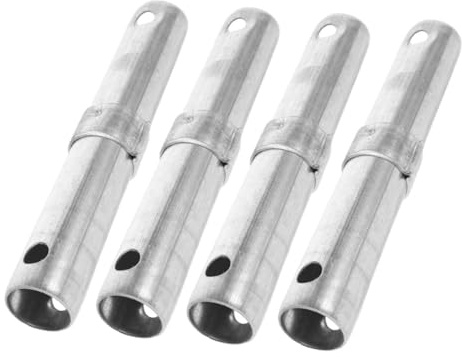 ASAKKURA 4pcs Scaffold Safety Outrigger Connectors Heavy Duty Steel Coupling Pins for Mobile Scaffolding Reinforced Poles with Spacing for Secure Construction Support