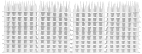 Artibetter Bandes Antipigeon Plastique Blanches pour Jardin et Toiture, Lot 10 Pièces, Barrière Visuelle Dissuasive Oiseaux et Chats, Protection Extérieure