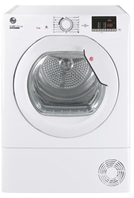 Hoover HLEC9DG 9 KG Load Capacity, 15 Programmes, Sensor Dry, Start Delay, Anti Allergy, Condenser Freestanding Tumble Dryer - 1 Year Warranty - HxWxD(cm) 85x59x60 - White