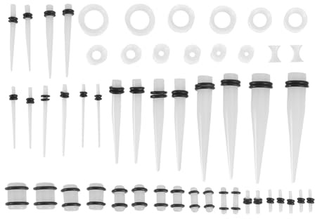 JOINPAYA Piercing Orecchie Acrilico 50 Pezzi Orecchini Stud Eleganti per Uso Quotidiano Accessori Decorativi le Orecchie Moda per Famiglia e Amici