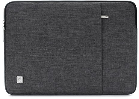 NIDOO 14-15,3 Zoll Wasserdicht Laptop Sleeve Case Notebook Hülle Schutzhülle Tasche Laptoptasche für 15,3 MacBook Air M3 M2 / 15 Surface Laptop 7 6 5/14 ThinkPad T14 T490 T470s T460, Dunkelgrau