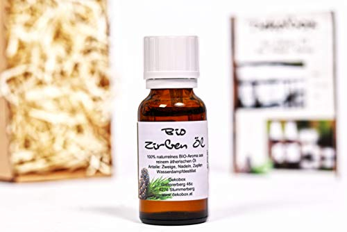 Dekobox Bio Zirbenöl - 20ml - 100% naturrein - höchste Qualität durch Destillation
