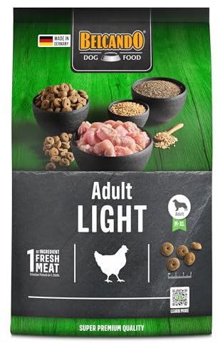 Belcando Adult Light [4 kg] Alimento para Perros | Comida Seca para Perros con sobrepeso | Alimento Completo para Perros Adultos a Partir de 1 año de Edad