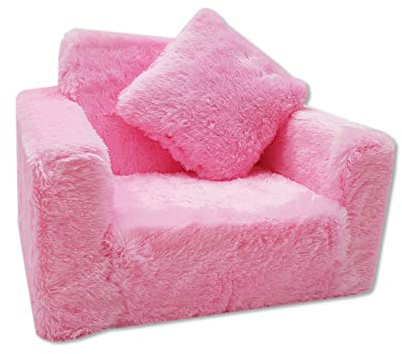 Odolplusz Kindersessel mit Liegefunktion | Mini-Sessel für Kinderzimmer | Kinderstuhl Relaxsessel Kuschelsessel (Rosa), Ergonomisch, Entspannen