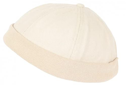 Docker-Mütze aus Baumwolle, für Herren und Damen, modisch, Hodok – Uni, beige, Einheitsgröße