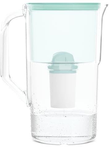 Wessper Jarra Filtradora De Agua AquaClassic 2.8 Litros Menta + 1 Cartucho De Filtro Agua | Filtro Reemplazo para Aquaphor Standard, Brita Classic, Dafi Classic | Jarra Agua Plastico Sin BPA