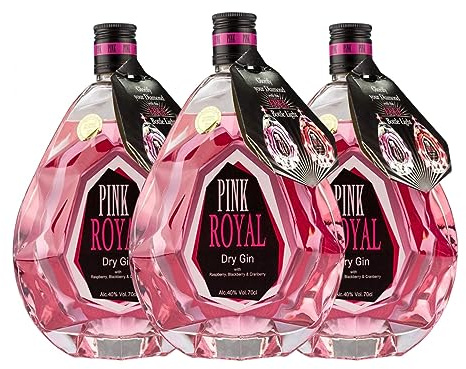 Ginebra Old St. Andrews Pink Royal Dry Gin 70 cl (Caja de 3 Botellas de 70 cl)