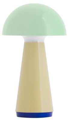 REMEMBER Tischleuchte Bob mint, H 28 cm, Ø 16 cm, Kunststoff – Moderne LED Tischlampe für Wohnraum, Schreibtisch oder Nachttisch, dekorative Design Leuchte