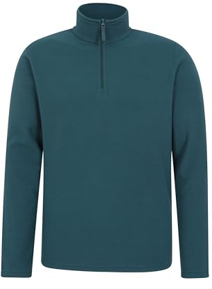 Mountain Warehouse Camber II Mens Half-Zip Fleece Jumper | Lightweight, Breathable Anti-Pill Mens Top with Microfleece for Warmth & Comfort, Ideal for Layering & Everyday Casual Wear