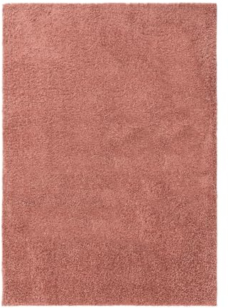 benuta Basic Hochflorteppich Soho - rosa 60x120 cm - Kuschelig Weicher Teppich im Minimalistischen Look - Pflegeleicht - Fußbodenheizung Geeignet