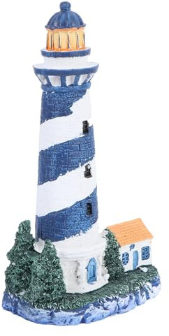 PRETYZOOM Kreative Verzierung Nautischer Leuchtturm Nautisches Herzstück Leuchtturm Aus Harz Leuchtturm-Ornament Für Zimmer Leuchtturmdekor Aus Harz Schreibtisch Dekoration