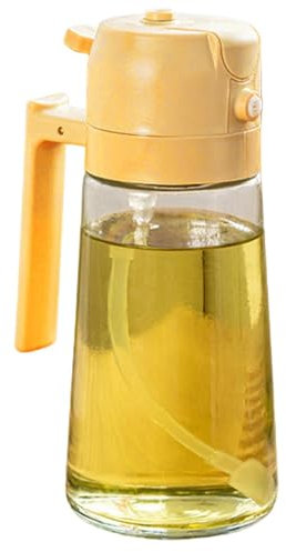 Pulverizador de aceite para cocinar, pulverizador de aceite de oliva, botella dispensador de aceite 2 en 1, atomizador de aceite para cocinar en la cocina, recipiente de aceite para, ensalada