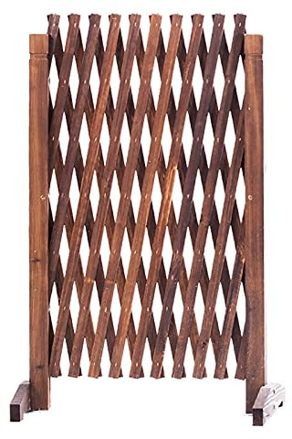 Holzgitter-Zaunverlängerung für Tierbarriere und Gartendekoration, ideal für Rasen, Balkon, Weihnachtsbaumzaun und Teleskop-Trennwand