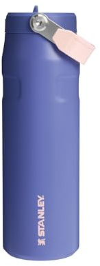 STANLEY Flip Straw 2.0 Botella Agua Acero Inoxidable Con Pajita 0.7L - 10 Horas Fría - 2 Días Helada - Acero Inoxidable - Sin BPA - Antifugas - Apta Para Lavavajillas - Lupine