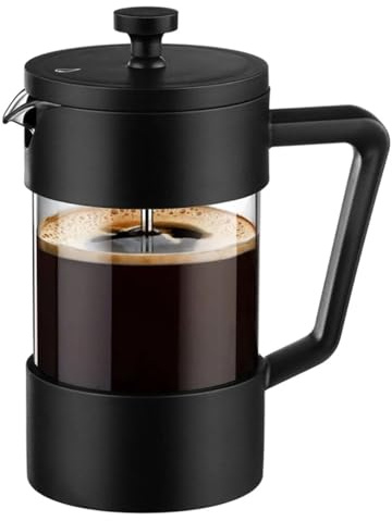 wasinon French filter press pot, coffee brewing utensil, tea infuser, coffee hand infuser，Thickened Borosilicate Glass Coffee Press Rust-Free and Dishwasher Safe (1000ml)