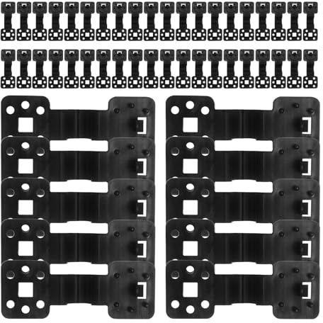 Pinzas para Malla De Sombra, 100 Piezas Pinzas para Red Anti-pájaros y Malla Protectora Solar, Reutilizables y Resistentes Accesorios para Vela de Jardín Impermeables al Viento para Invernadero y