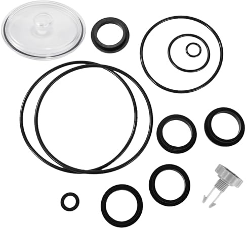 13 Piezas Juntas para Bomba Filtro Arena, Juego Reparación de Repuesto para Bomba de Filtro Arena Piscina Compatible con Válvulas Aire Drenaje Intex con 11480 Tapa Trampa Hojas 10 Juntas Tóricas