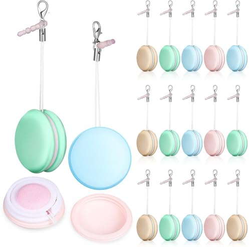 DIYEAH Nettoyant en Silicone et PP pour Macaron Écran 18 Pièces Pendentifs Décoratifs pour Éliminer Empreintes et Saletés pour Téléphone et Paquet