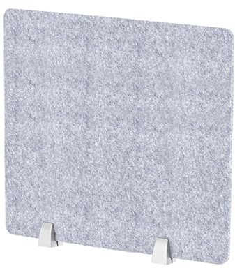 FOELANNE Panneau de séparation de Bureau Autonome, Panneau de séparation de confidentialité de Bureau Acoustique en Feutre, Gris, Plusieurs Tailles(40X40cm)