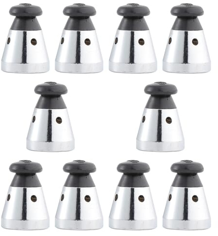 Sosoport 10pcs Universal Pressure Cooker Safety Valves Pressure Relief Jigger Valve Replacement Parts Compatible with Kitchen Cooking Appliances
