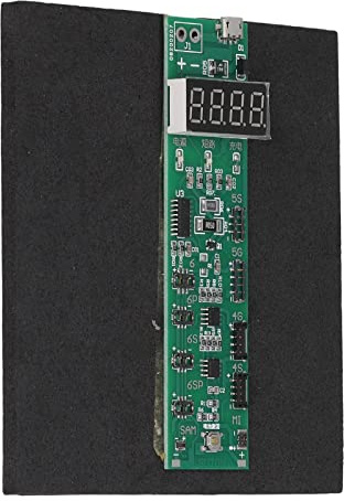 Yosoo Health Gear Placa de Activación de Batería Módulo de Carga PCB con Pantalla Digital Apagado Automático Protección de Conexión Inversa para Técnicos de Reparación de Pruebas de Carga de Batería